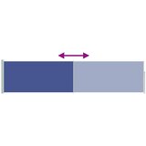  Uvlačiva bočna tenda za terasu 120 x 500 cm plava | shoptok.hr
