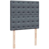 vidaXL Otomanski posteljni okvir z vzmetnicami siv 80x200 cm žamet, (21607149) | Shoptok.si