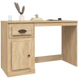 Radni stol s ladicom boja hrasta 115x50x75 cm konstruirano drvo | shoptok.hr