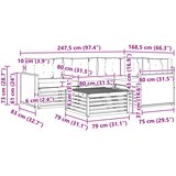  Set vanjskih sofa 5 kom. Prirodna i bež | shoptok.hr