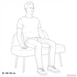  Oblikovana klupa s naslonjačem Svjetlosiva 110 x 60 x 76 cm | shoptok.hr