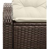  Vrtni kauč s jastukom Smeđa 124 x 62 x 69cm poliratan | shoptok.hr