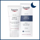 Eucerin UreaRepair Night Cream nočna krema za obraz, vrat in dekolte brez dišav 50 ml Cene