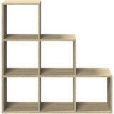 Pregrada regal za knjige 3 razina hrast 99x29x99 cm drveni | shoptok.hr