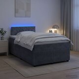  Boxspring krevet s madracem Tamnosiva 120 x 200 cm Baršun 120 x 200 x 100.5 cm | Shoptok.si