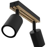 Reflektorsko svetlo TERRA 2xGU10/8W/230V crna/hrast | Eponuda.com