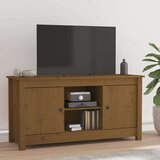 TV omarica medeno rjava 103x36,5x52 cm trdna borovina, (20731197) Cene