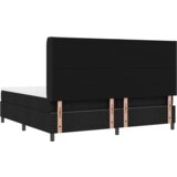  Postelja s vzmetnico in LED osvetlitvijo črna 200x200 cm tkanina, (22049698) | Shoptok.si