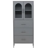 Venture Home vitrina La Paz 35 × 160 × 70 cm, svijetlosiva | shoptok.hr