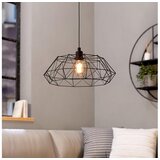 Eglo visilica Carlton 2, 1 x E27, crna, 45,5 cm, 49487 | shoptok.hr