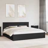  Okvir za krevet Crna 200 x 200 cm Inženjersko Drvo - Crna 200 x 200 cm | shoptok.hr