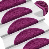  Prostirke za stepenice 10 kom 56x17x3 cm ljubičaste poluokrugle | shoptok.hr