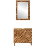  Set ormarića za kupaonicu Zidne 2 pcs Čvrsto drvo manga | Eponuda.com