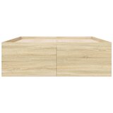  Okvir za krevet boja hrasta 135x190 cm od konstruiranog drva | shoptok.hr