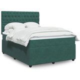 Maison Chic Box spring postelja - Vzmetna postelja z vzmetnico temno zelen 140x190 cm žamet SL23488, (21891184) | Shoptok.si