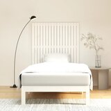 Zidno uzglavlje bijelo 108x3x110 cm od masivne borovine | Eponuda.com