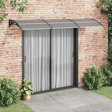 Nadstrešnica za vrata crna 300 x 75 cm polikarbonatna | shoptok.hr