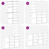  Bočni ormarići 4 kom ODDA bijeli 40x24x79 cm puno drvo bor | shoptok.hr