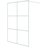 Pregrada za tuš bijela 140 x 195 cm s prozirnim staklom ESG | shoptok.hr