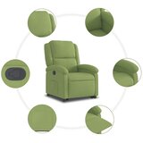  Naslonjač na podizanje svjetlozeleni baršunasti | shoptok.hr