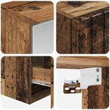  Set ormarića za kupaonicu 5 pcs Staro drvo 43 x 16 x 62,5 cm | Shoptok.si