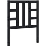  Uzglavlje za krevet crno 81 x 4 x 100 cm od masivne borovine | shoptok.hr