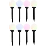 vidaXL Vanjske solarne LED svjetiljke 8 kom kuglaste 15 cm RGB Cijene