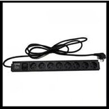 Netiks 220V razvodni PDU panel 191U sa 8 utičnih mesta,prekidač,prenaponska zaštita,kabl 1.8m PDU-8SP-1U | ePonuda.com