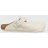 Birkenstock Natikači Boston 1024731 Modern Suede Antique White