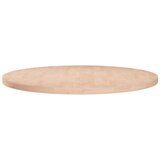 vidaXL Okrogla mizna plošča Ø80x2,5 cm neobdelana trdna hrastovina | Shoptok.si
