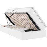  Krevet s madracem i skladištem Bijelo 100 x 200 cm Lažna koža | shoptok.hr