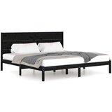 Za krevet od masivne borovine crni 200 x 200 cm | shoptok.hr