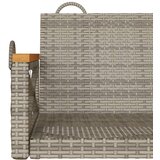  Klupa za ljuljanje siva 109 x 62 x 40 cm od poliratana | shoptok.hr