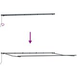 Nadstrešnica Ručna Antracit 6 × 3 5 m Metal | shoptok.hr