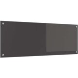vidaXL Kuhinjski Backsplash Tamno sivi Staklo 110 x 40 cm Izdržljivo | shoptok.hr