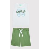 United Colors Of Benetton Komplet top in hlače 3096CK001 Bela Regular Fit | Shoptok.si