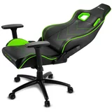Sharkoon elbrus 2 črna/zelena gaming stol