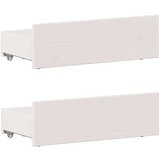 vidaXL Knjižna postelja brez vzmetnice bela 90x190 cm trdna borovina | Shoptok.si