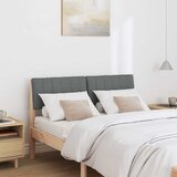  Tapecirani uzglavlje Tamno siva 120 cm Čvrsto borovo drvo | shoptok.hr