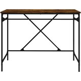  Radni stol boja dimljenog hrasta 100x50x75 cm drvo i željezo | shoptok.hr