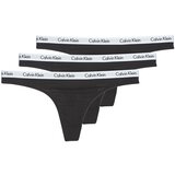 Calvin Klein Jeans CAROUSEL THONG X 3 Crna Cijene