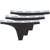 Calvin Klein Jeans Ženski donji veš Underwear THONG 3PK crni Cene'.'