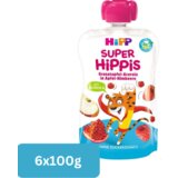 Hipp Voćni pire za decu Jabuka i malina sa narom, acerolom i aronijom, 100g, 6 komada