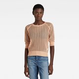 G-star sweater - pointelle 1\2 sl knit pink Cene