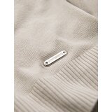 Ombre Men's buttonless polo shirt with classic weave - light grey | Shoptok.si