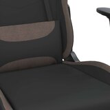  Gaming stol črno in taupe blago, (21378313) | Shoptok.si