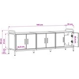  TV ormar 146 x 33 x 50 cm Hrast artisan Konstruirano drvo Slike
