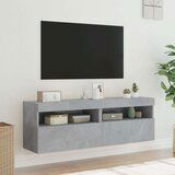  Zidni TV ormarići LED 2 kom boja betona 60x30x40 cm | shoptok.hr