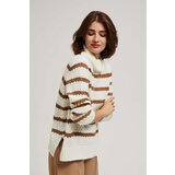Marisse Striped Turtleneck Sweater | shoptok.hr