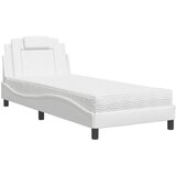  Krevet Viana s madracem bijeli 90 x 200 cm od umjetne kože | shoptok.hr